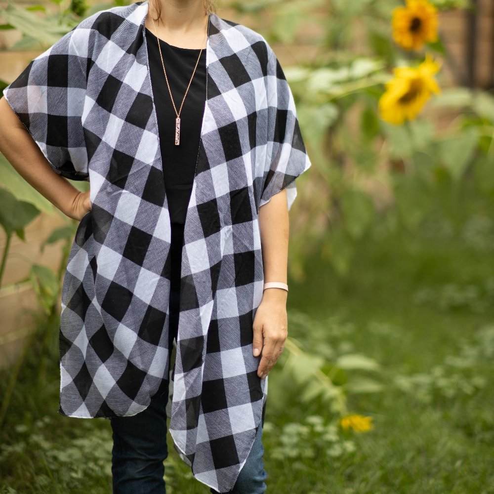 LK Buffalo Plaid Cardigan